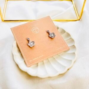 Floral Sparkle Drop Earrings