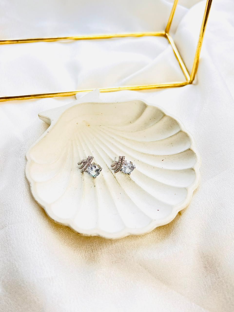 Celeste Crystal Drop Earrings - Image 2