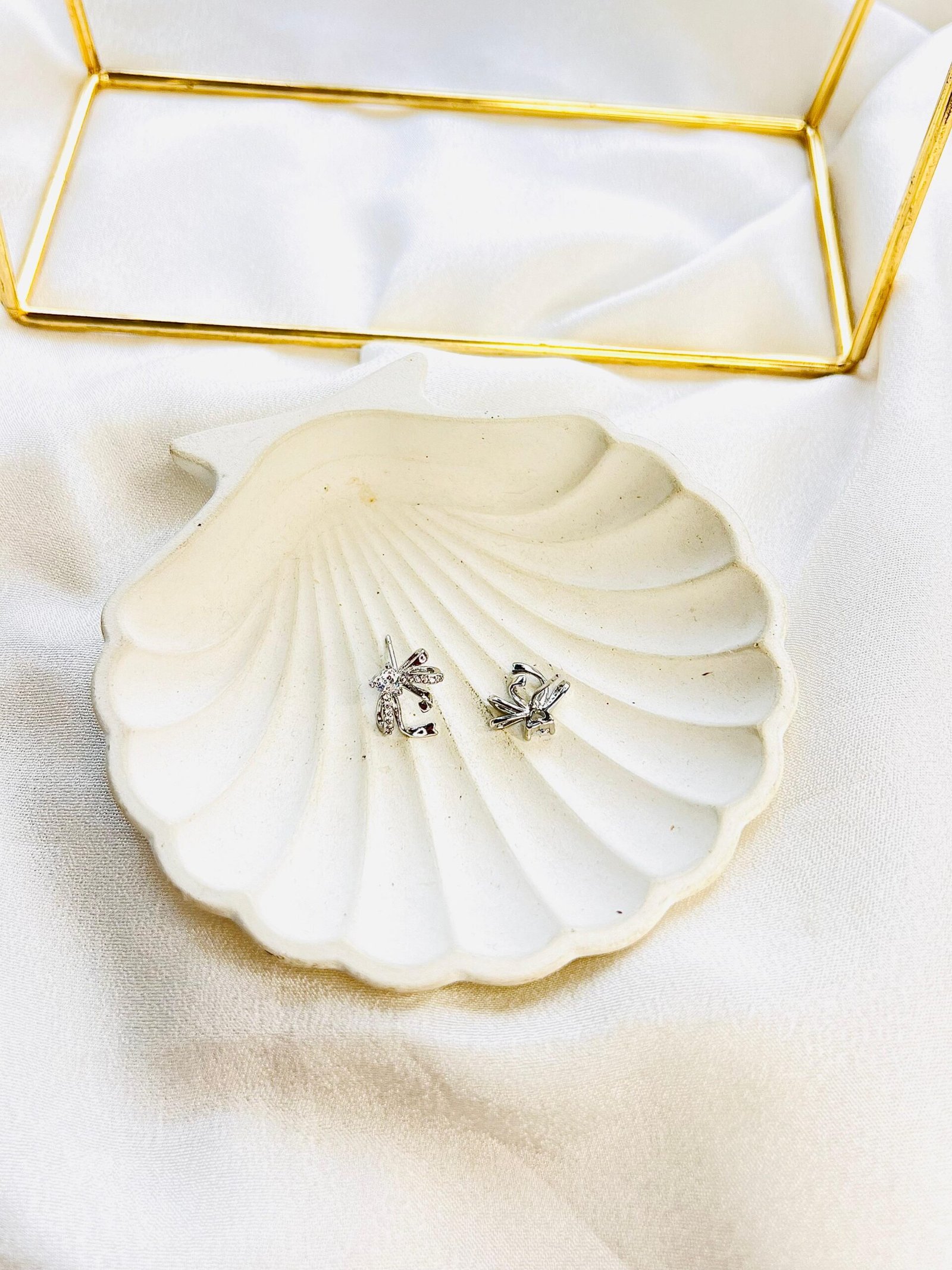 Celeste Bow Crystal Studs - Image 3
