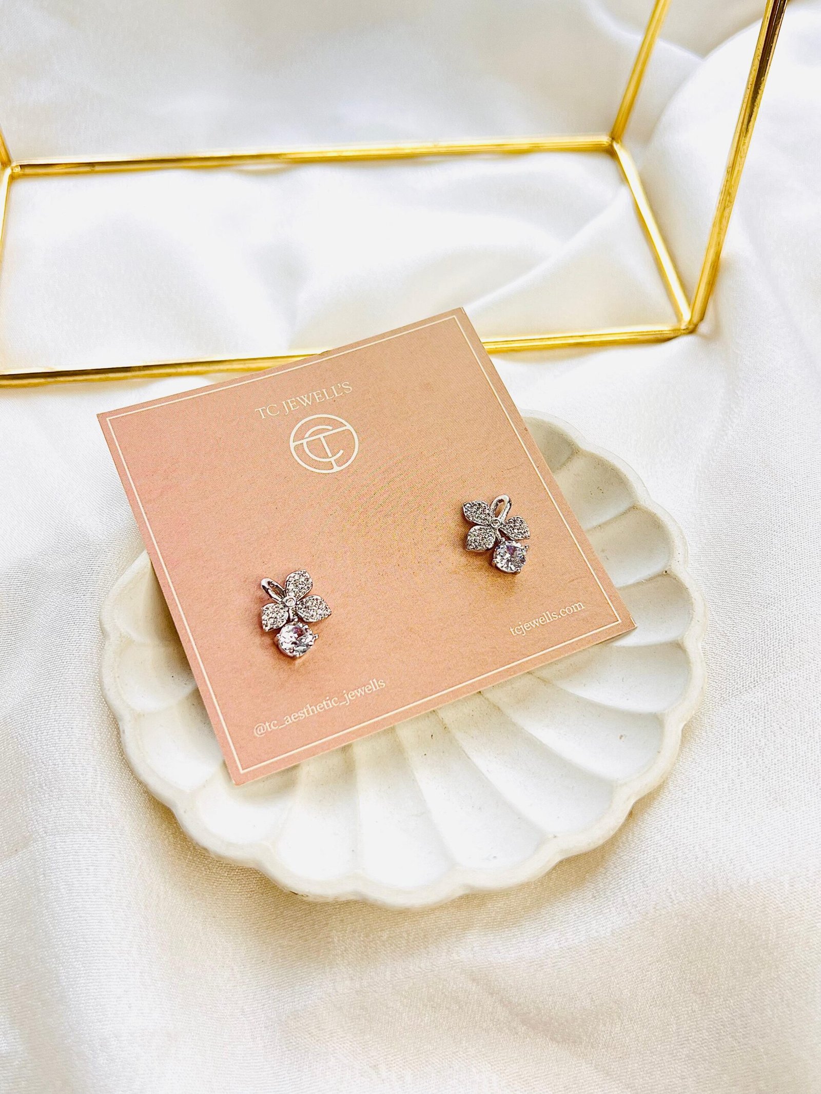 Serein Silver Hoops