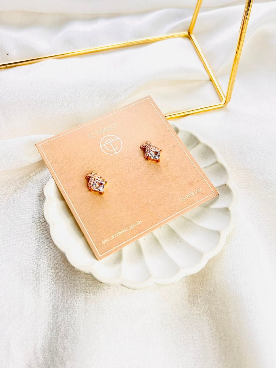 Aria Crystal Studs - Image 3
