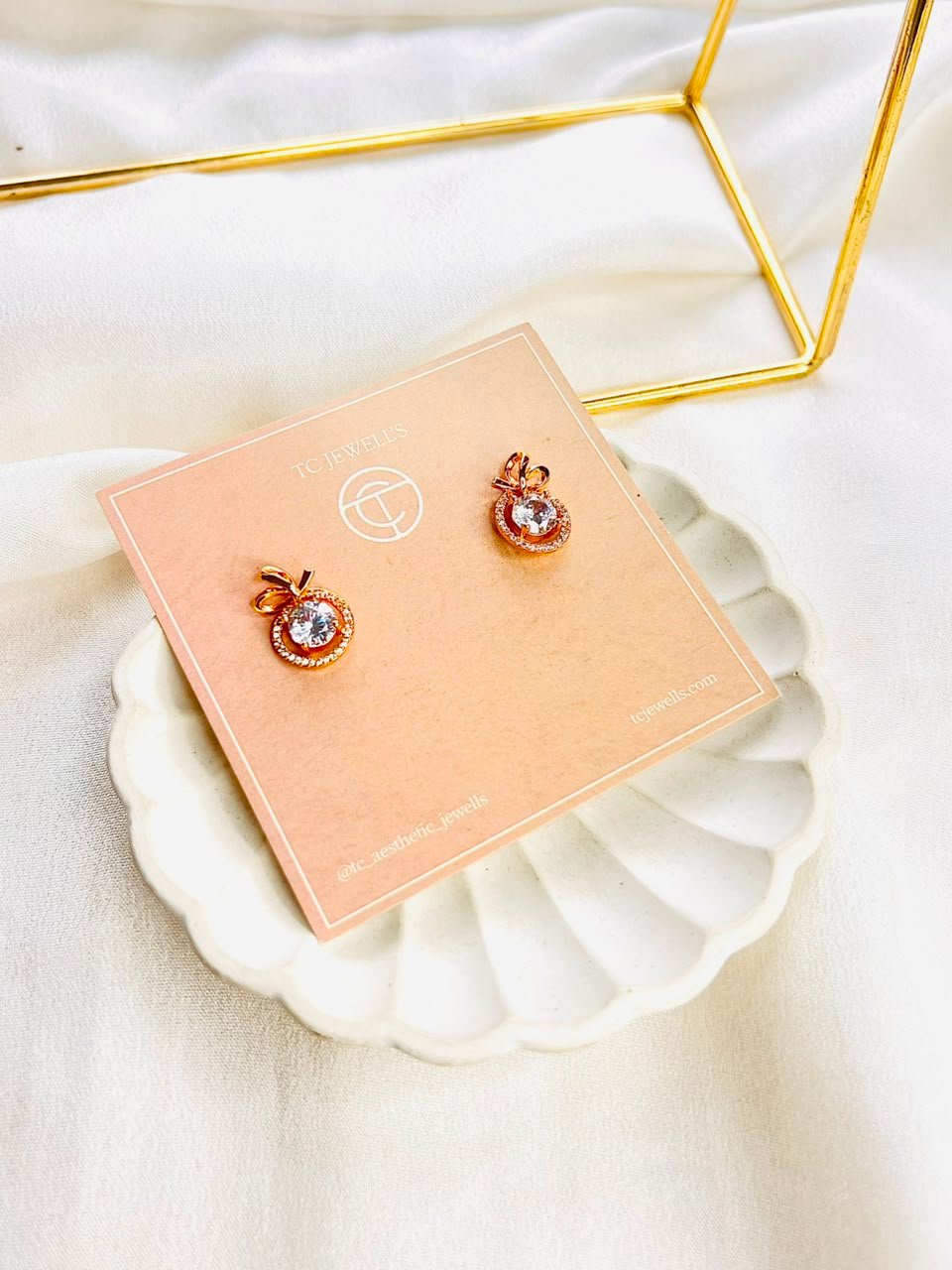 Nyla Gold Earrings - Image 2