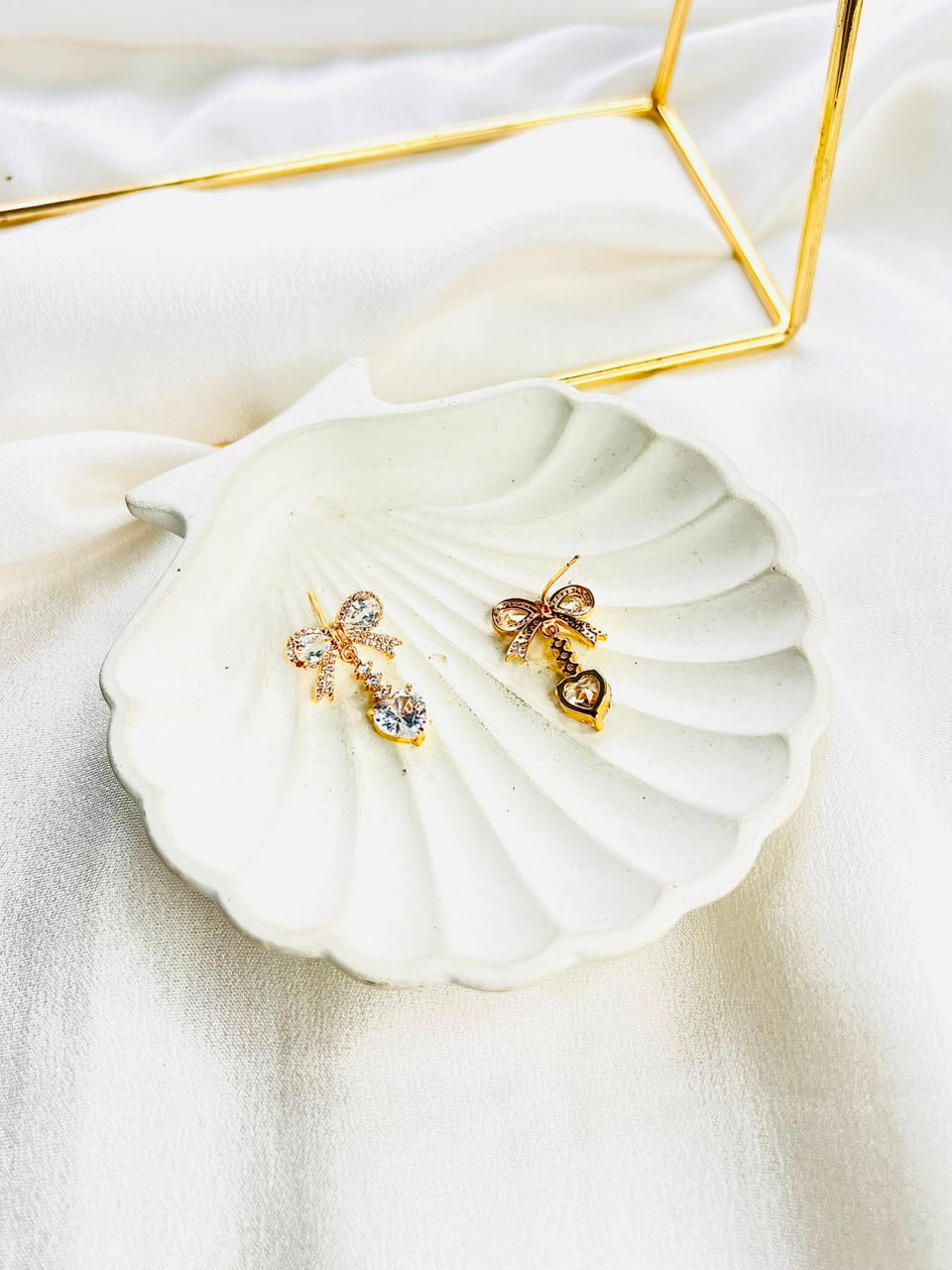 Elina Gold Studs - Image 3