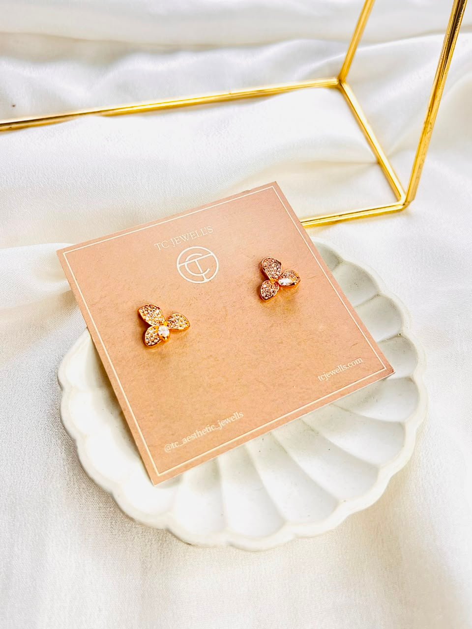 Alina Gold Studs - Image 2