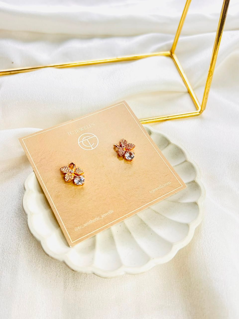 Aria Gold Studs - Image 2