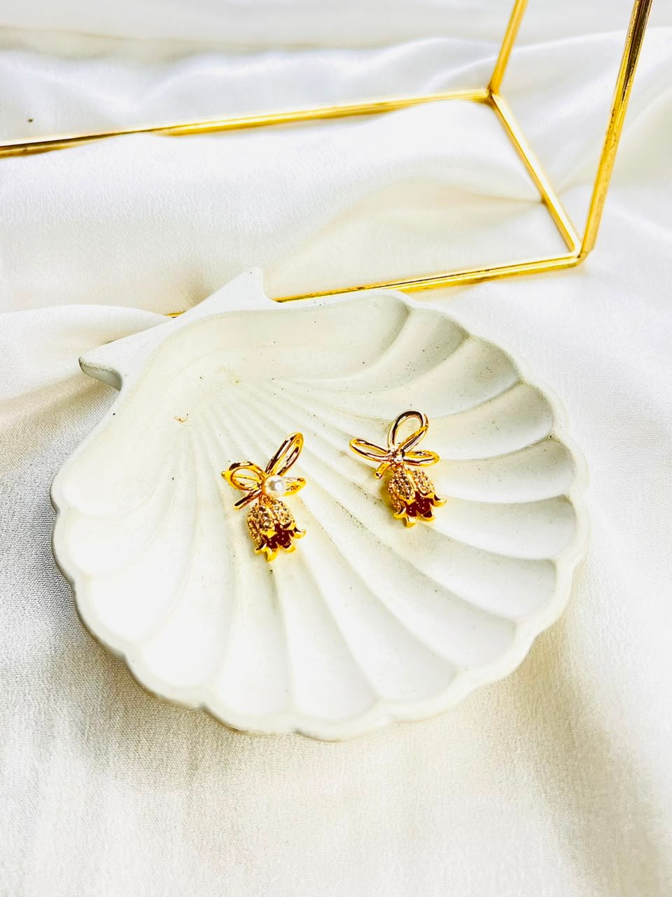 Aira Gold Studs - Image 3