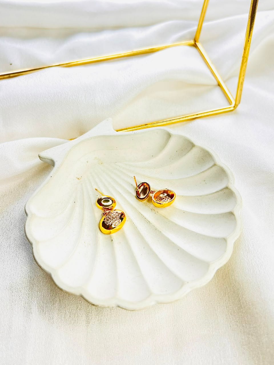 Thea Gold Hoops - Image 3