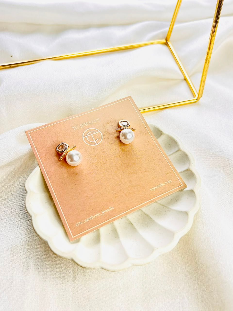 Rhea Gold Studs - Image 2