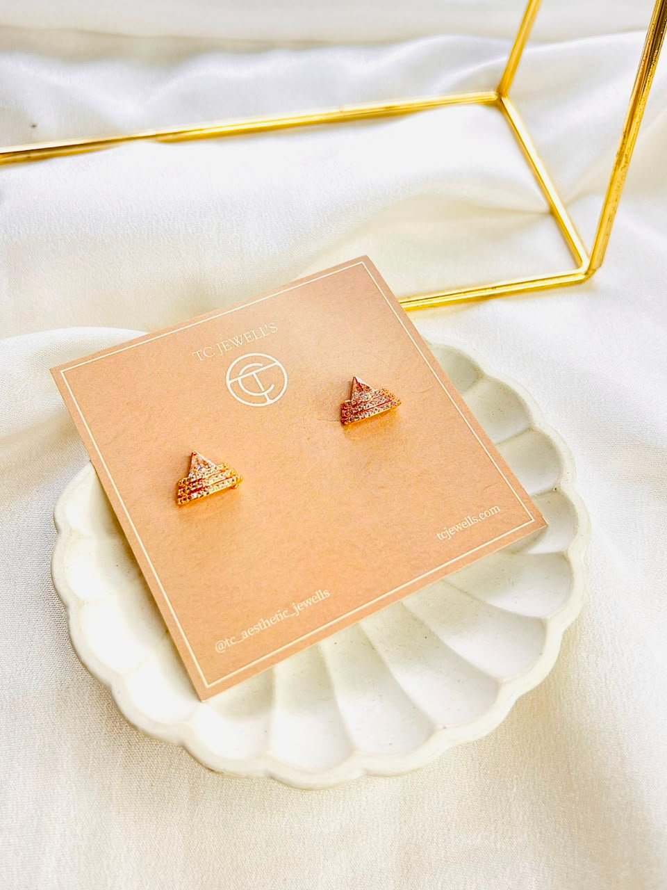 Aven Gold Studs - Image 2
