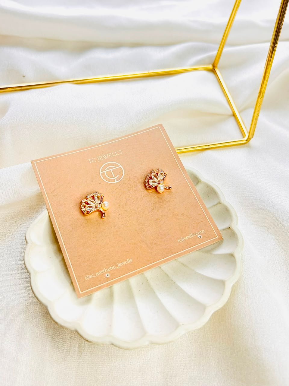 Alina Gold Studs - Image 2