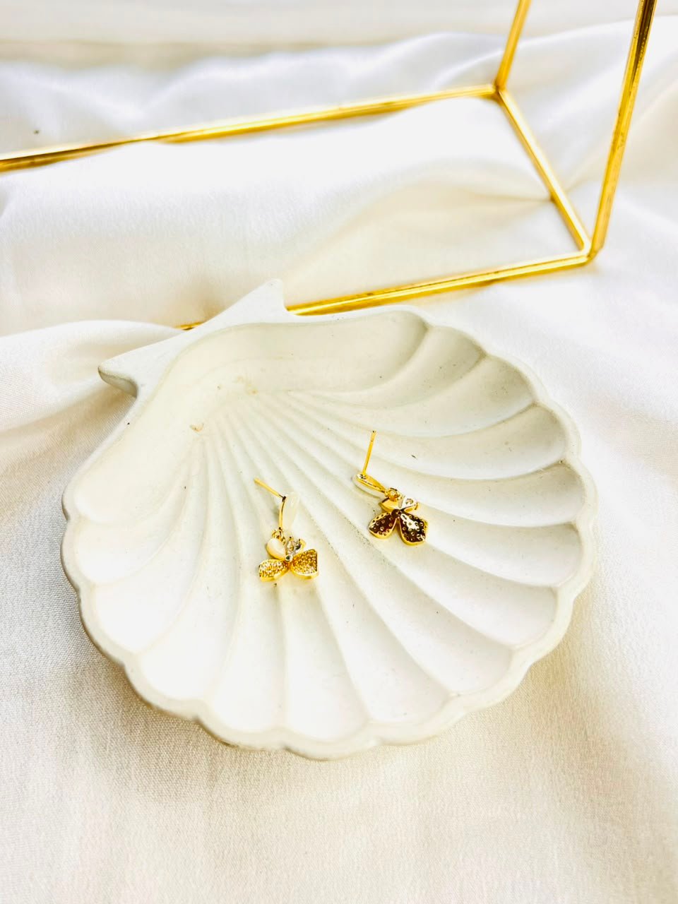 Mira Gold Studs - Image 3