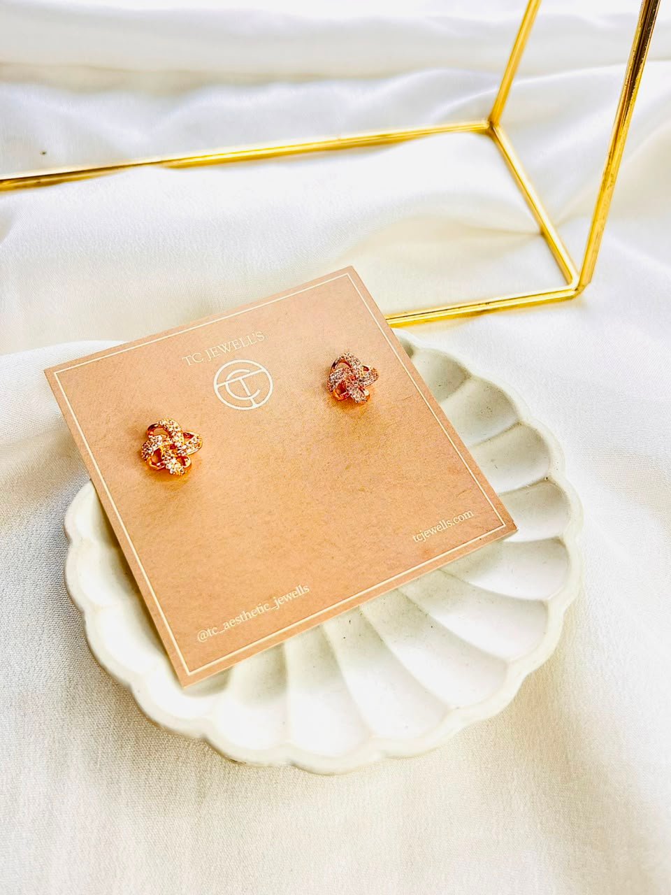 Nora Gold Studs - Image 2