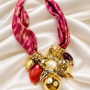 Rosé Bloom Statement Necklace