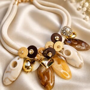 Amber Bloom Charm Necklace